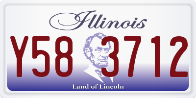 IL license plate Y583712
