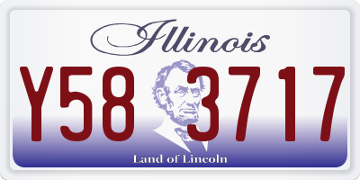 IL license plate Y583717