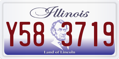 IL license plate Y583719