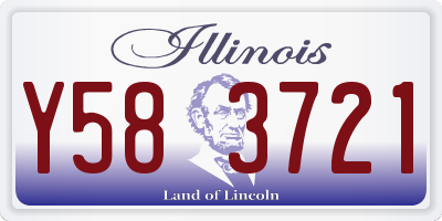 IL license plate Y583721