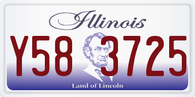 IL license plate Y583725