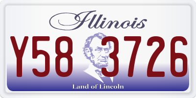 IL license plate Y583726