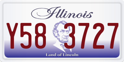 IL license plate Y583727