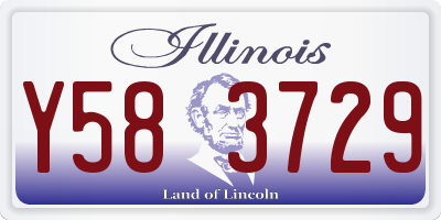 IL license plate Y583729