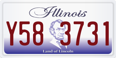 IL license plate Y583731