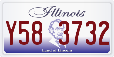 IL license plate Y583732