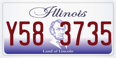 IL license plate Y583735