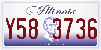 IL license plate Y583736