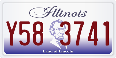 IL license plate Y583741