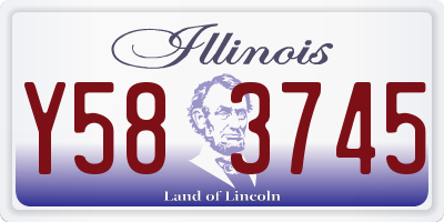 IL license plate Y583745