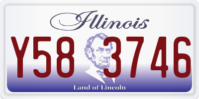 IL license plate Y583746