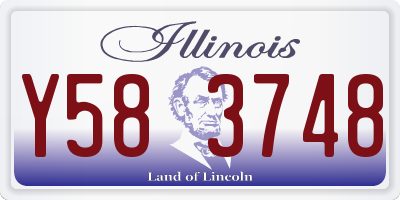 IL license plate Y583748