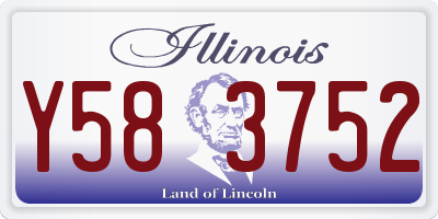 IL license plate Y583752