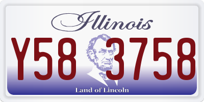IL license plate Y583758