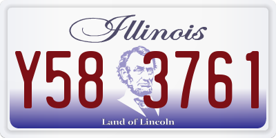 IL license plate Y583761