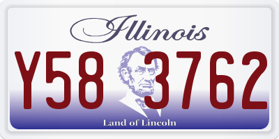 IL license plate Y583762