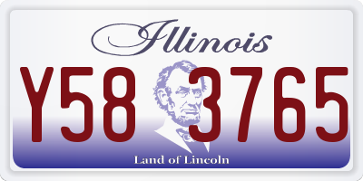IL license plate Y583765