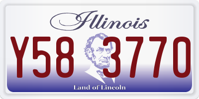 IL license plate Y583770