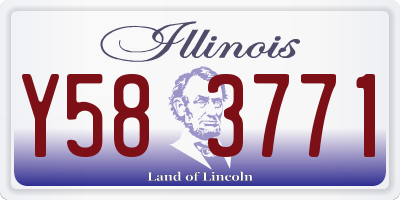 IL license plate Y583771