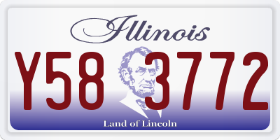 IL license plate Y583772