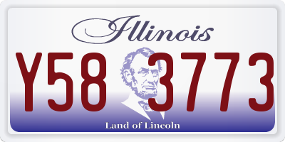 IL license plate Y583773