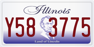 IL license plate Y583775