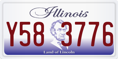 IL license plate Y583776
