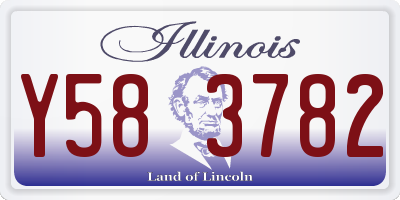 IL license plate Y583782