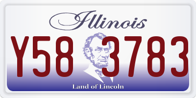 IL license plate Y583783