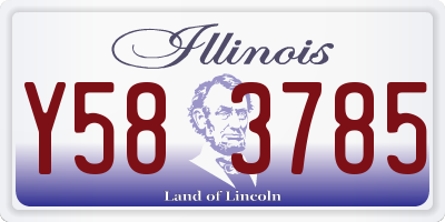 IL license plate Y583785