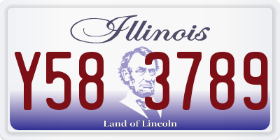 IL license plate Y583789