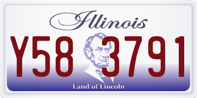 IL license plate Y583791