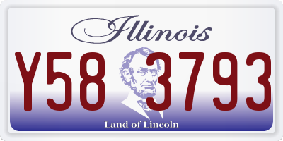 IL license plate Y583793