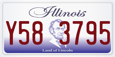 IL license plate Y583795
