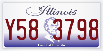 IL license plate Y583798