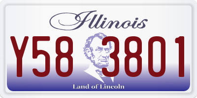 IL license plate Y583801