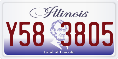 IL license plate Y583805