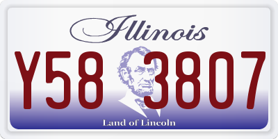 IL license plate Y583807
