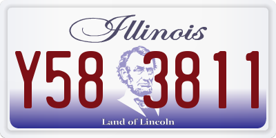 IL license plate Y583811