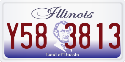 IL license plate Y583813