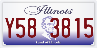 IL license plate Y583815
