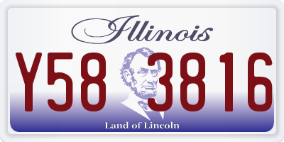 IL license plate Y583816