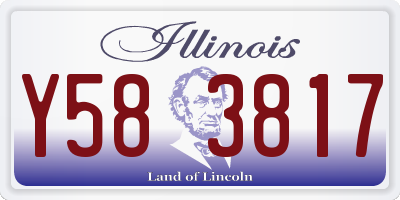 IL license plate Y583817