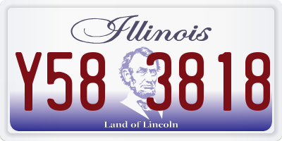 IL license plate Y583818
