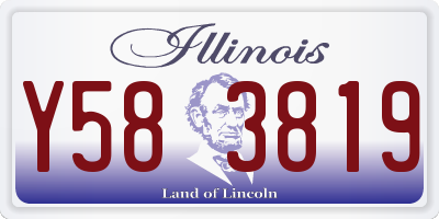 IL license plate Y583819