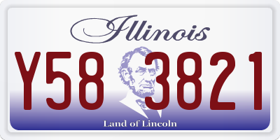 IL license plate Y583821