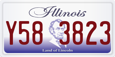 IL license plate Y583823