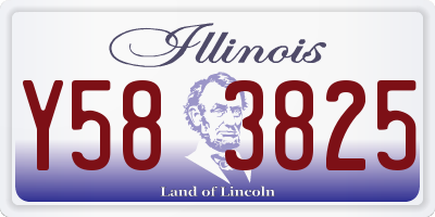 IL license plate Y583825