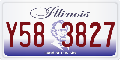 IL license plate Y583827
