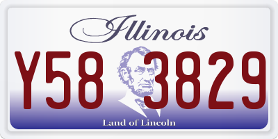 IL license plate Y583829